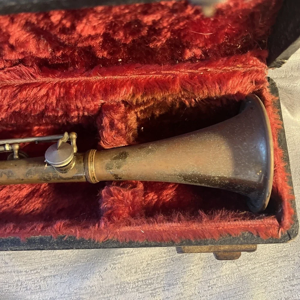 VINTAGE ELKHART INDIANA CAVALIER METAL CLARINET